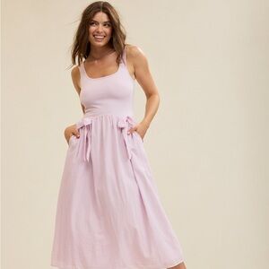 Aerie orchid bow dress